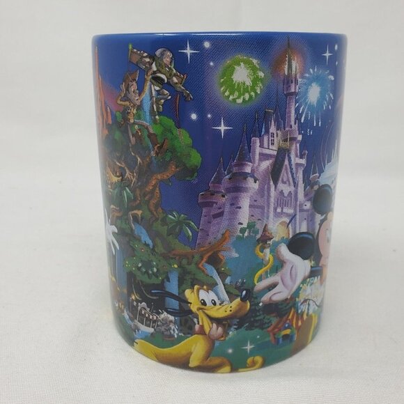 Walt Disney World Large Coffee Mug Fireworks Disney Castle Authentic Original - Picture 6 of 12